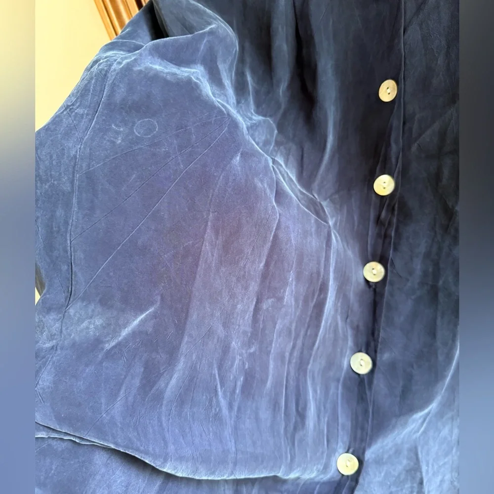 Vintage Nicole Studio New York Navy Midi Dress - Picture 4 of 5